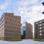 Fasadinių plokščių ir klinkerio plytų pjovimas – Cyber City, Nord Security pastatas