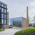 Fasadinių plokščių ir klinkerio plytų pjovimas – Cyber City, Nord Security pastatas